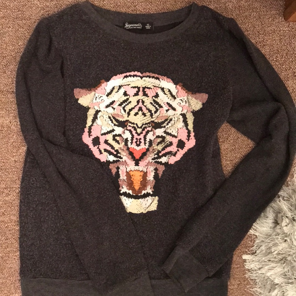 SUPER SOFT tiger sweatshirt